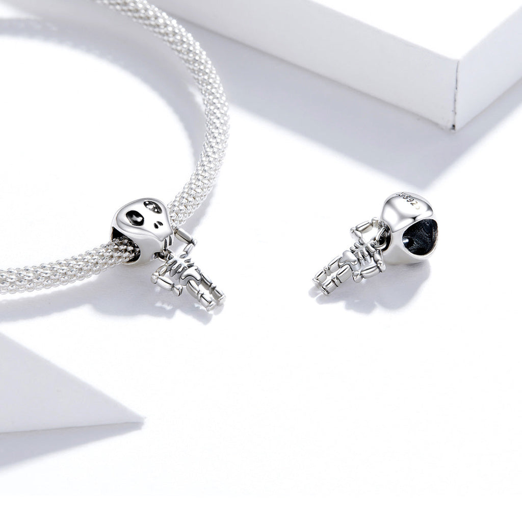 "Sylvory 925 Sterling Silver Skeleswing Charm"