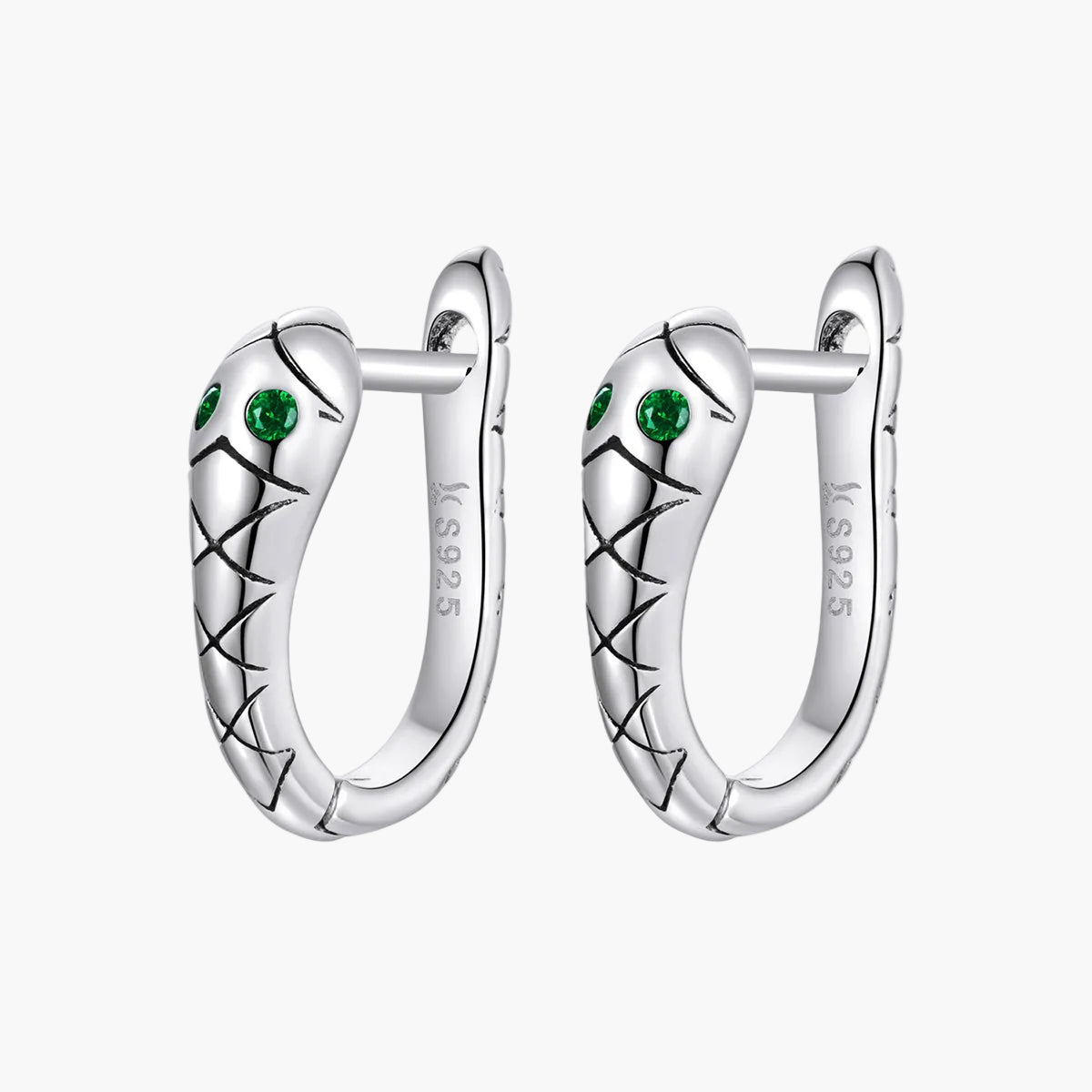 "Sylvory 925 Sterling Silver Slithering Elegance Hoop" Main image