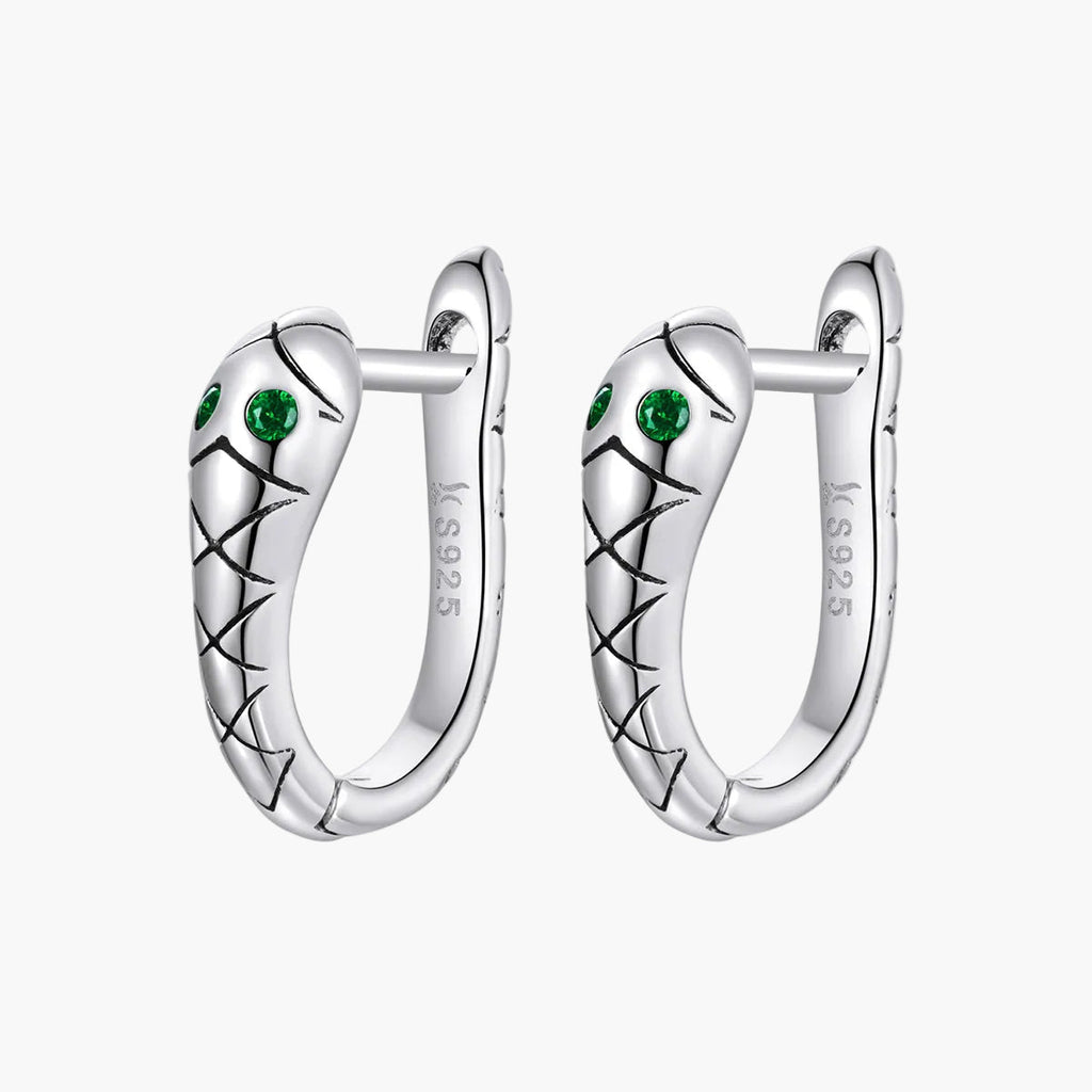 "Sylvory 925 Sterling Silver Slithering Elegance Hoop"