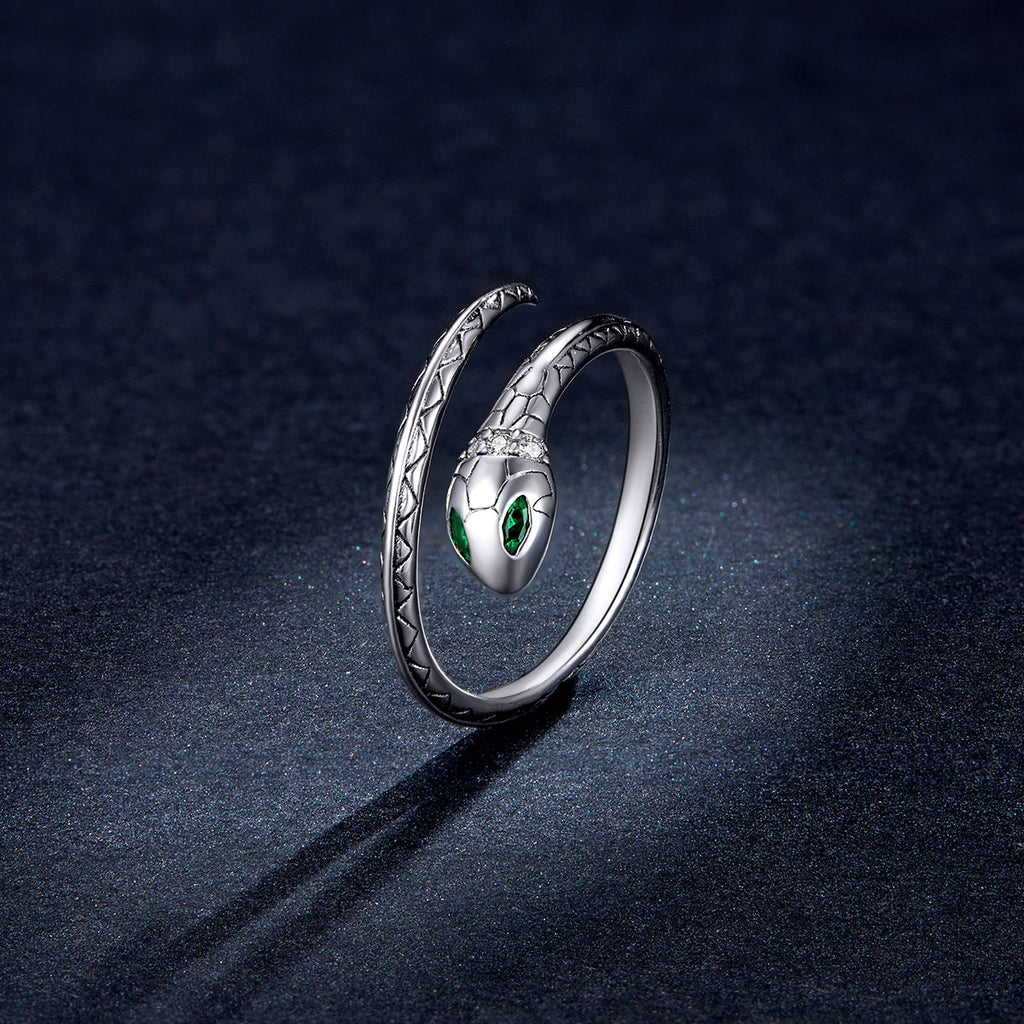 "Sylvory 925 Sterling Silver Slithering Elegance Ring"