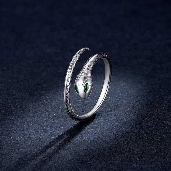 "Sylvory 925 Sterling Silver Slithering Elegance Ring"