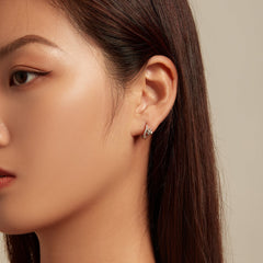 "Sylvory 925 Sterling Silver Sprouting Petals Hoops"