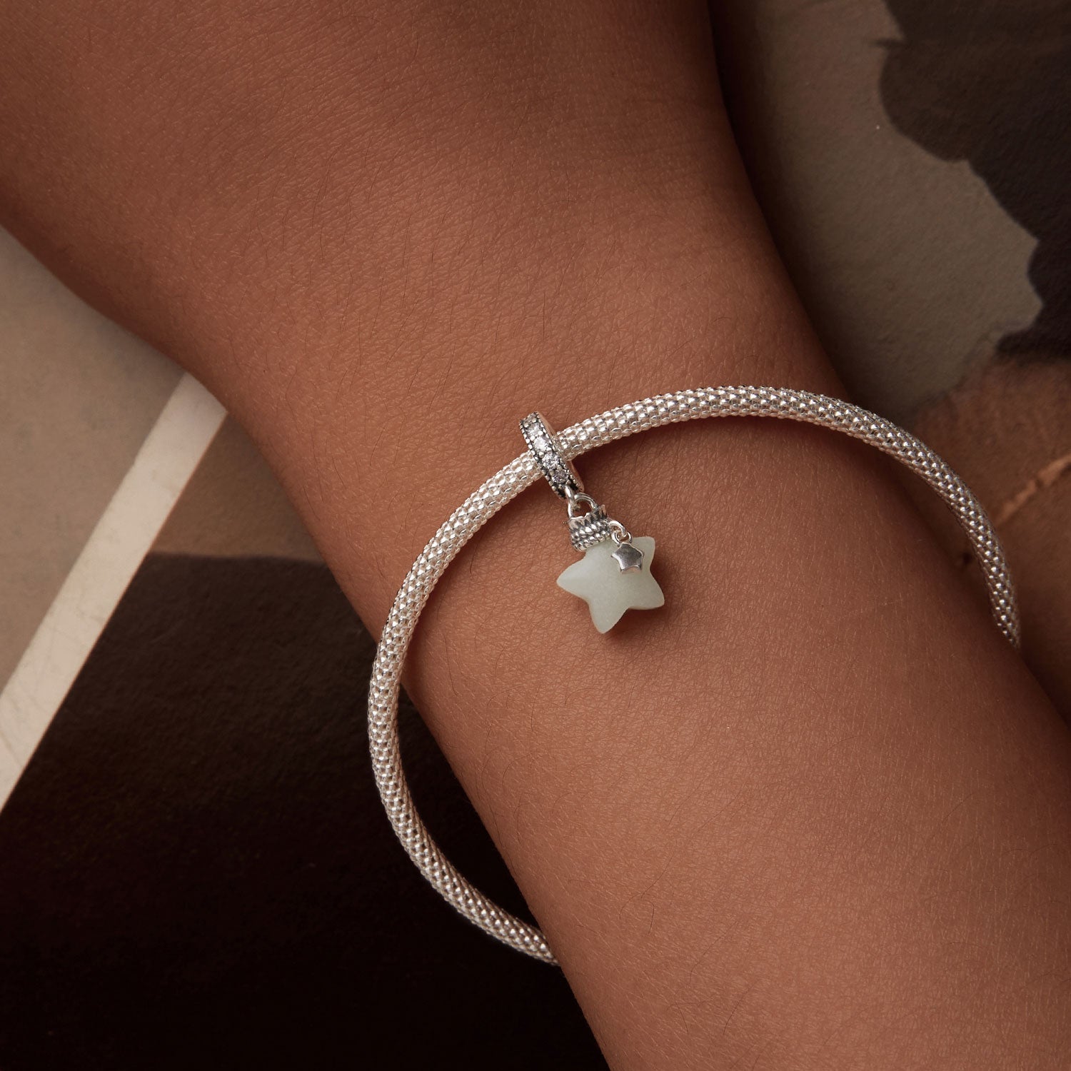 "Sylvory 925 Sterling Silver Starlight Glow Charm"