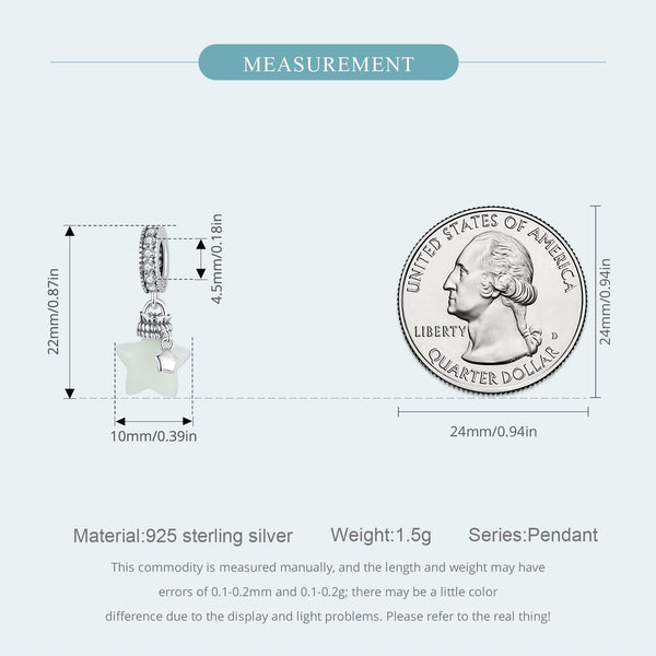 "Sylvory 925 Sterling Silver Starlight Glow Charm"