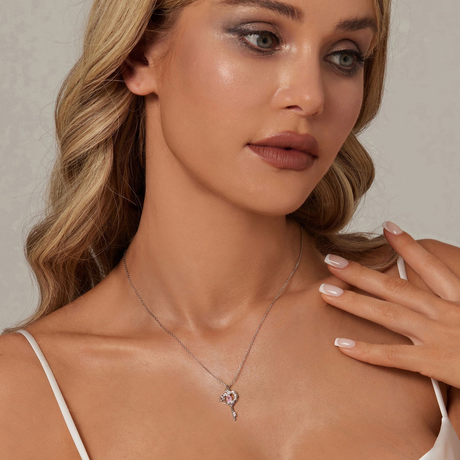 "Sylvory 925 Sterling Silver Stellar Key Necklace"