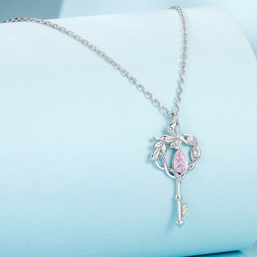 "Sylvory 925 Sterling Silver Stellar Key Necklace"