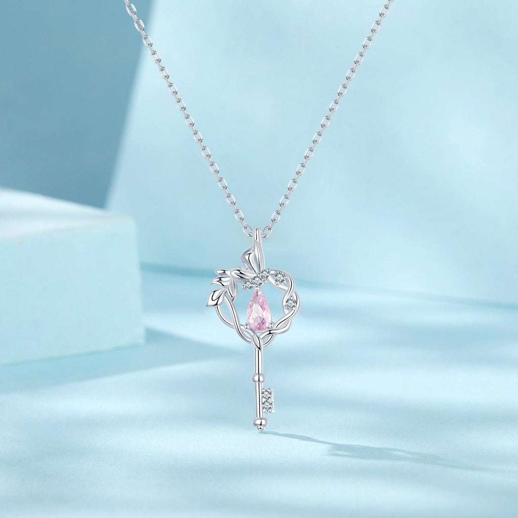 "Sylvory 925 Sterling Silver Stellar Key Necklace"