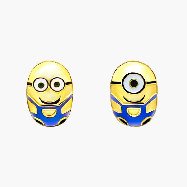 Silver Stuart and Bob Minion Studs in 925 Sterling Silver by Sylvory