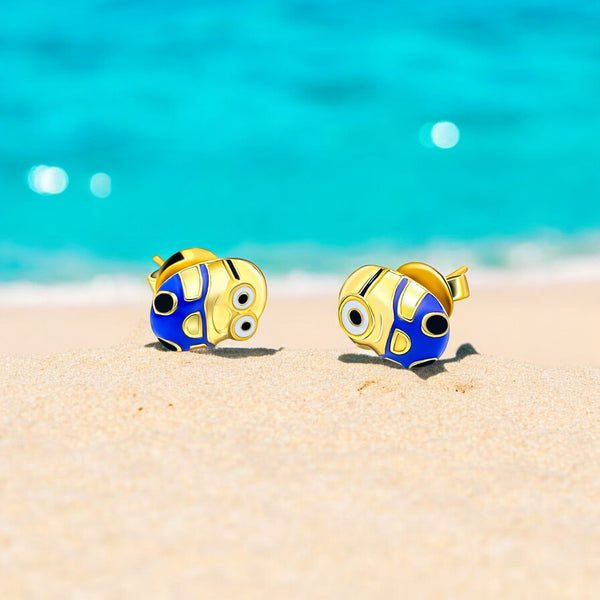 "Sylvory 925 Sterling Silver Stuart and Bob Minion Studs"