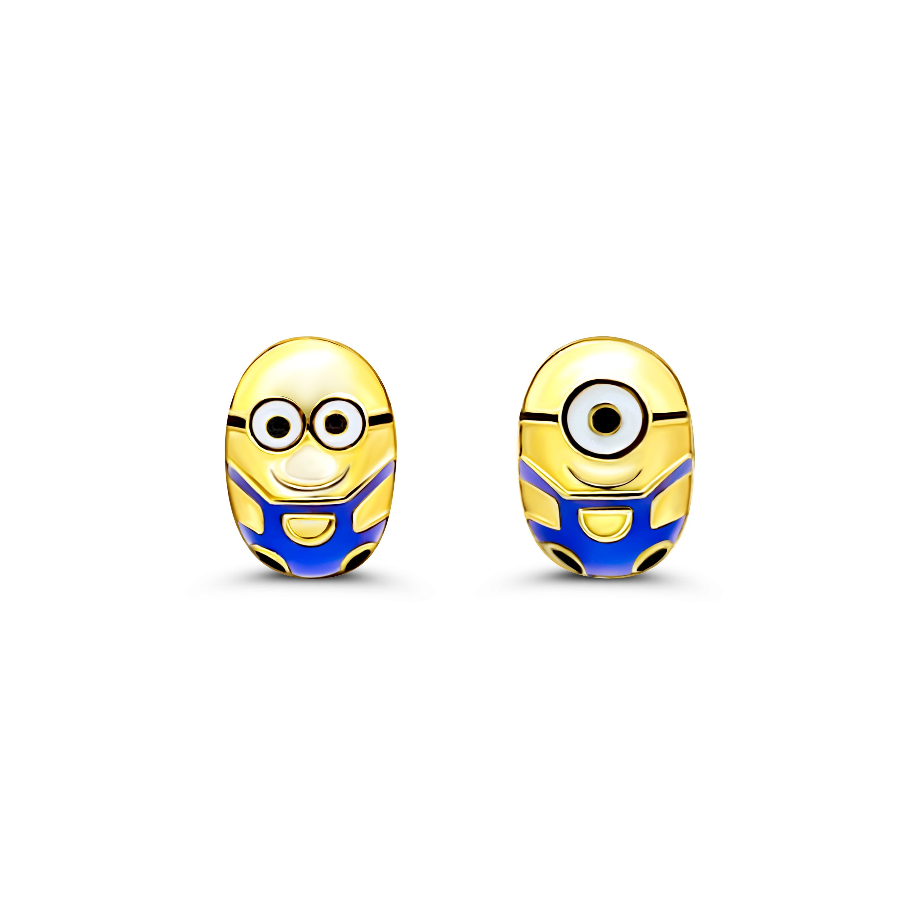 "Sylvory 925 Sterling Silver Stuart and Bob Minion Studs"