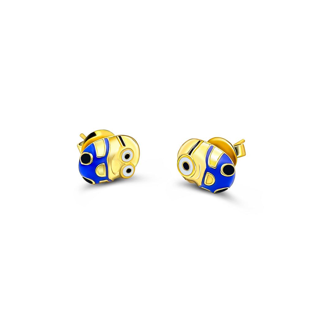 "Sylvory 925 Sterling Silver Stuart and Bob Minion Studs"