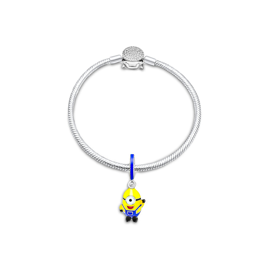 "Sylvory 925 Sterling Silver Stuart Minion Charm"