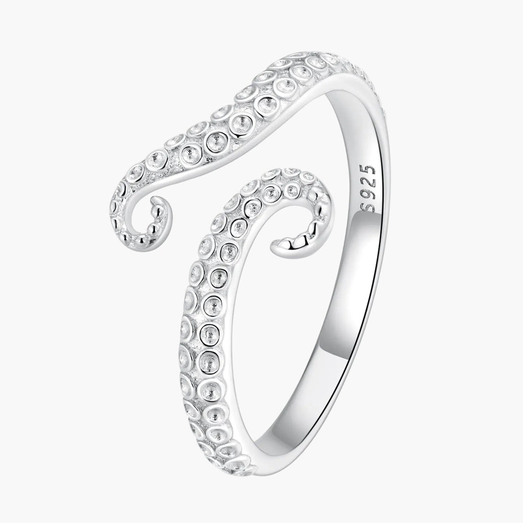 "Sylvory 925 Sterling Silver Tentacle Treasures Ring"