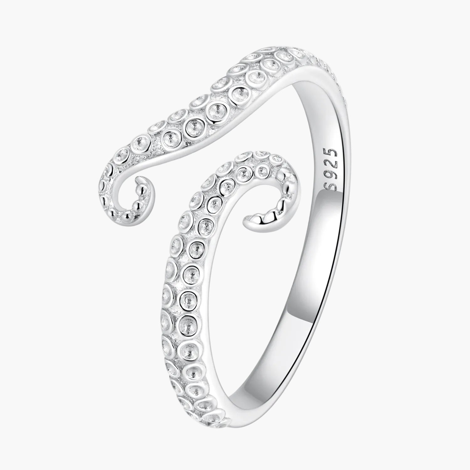 "Sylvory 925 Sterling Silver Tentacle Treasures Ring"