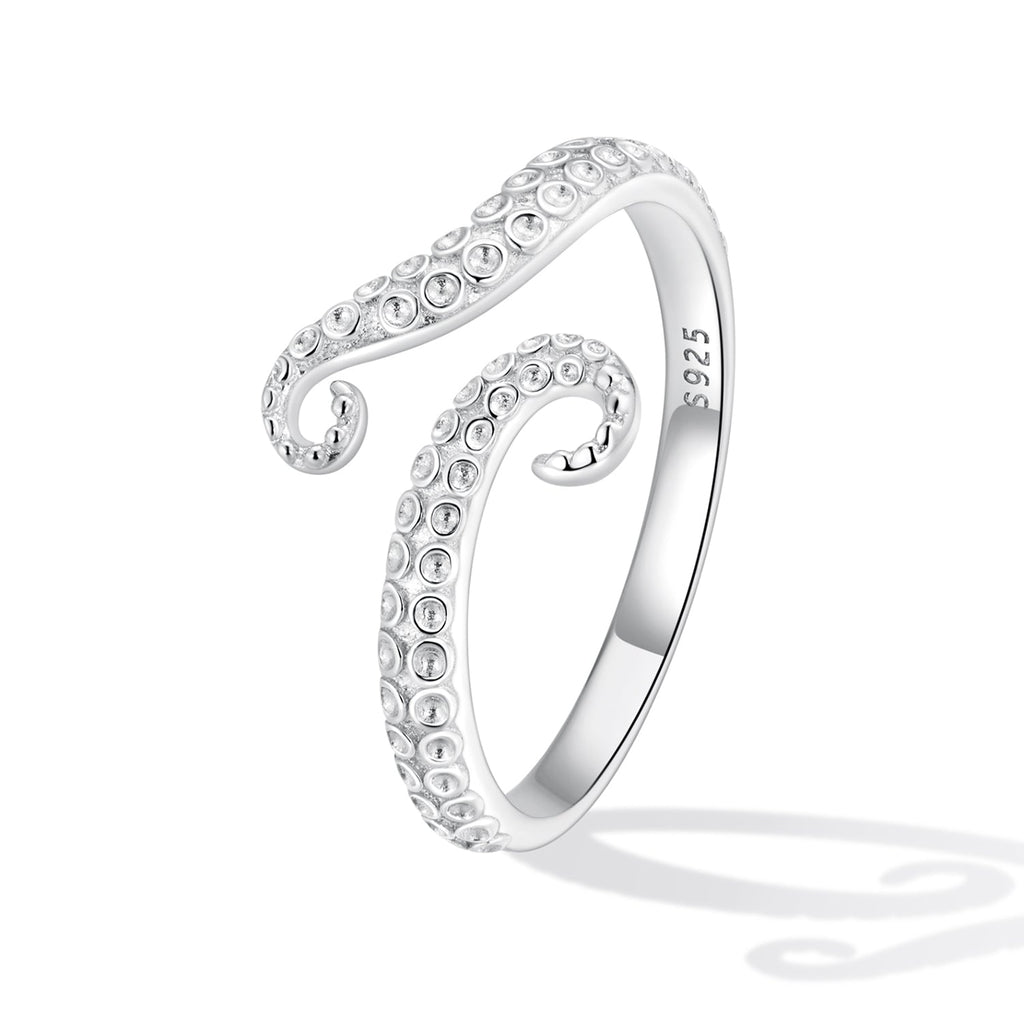 "Sylvory 925 Sterling Silver Tentacle Treasures Ring"