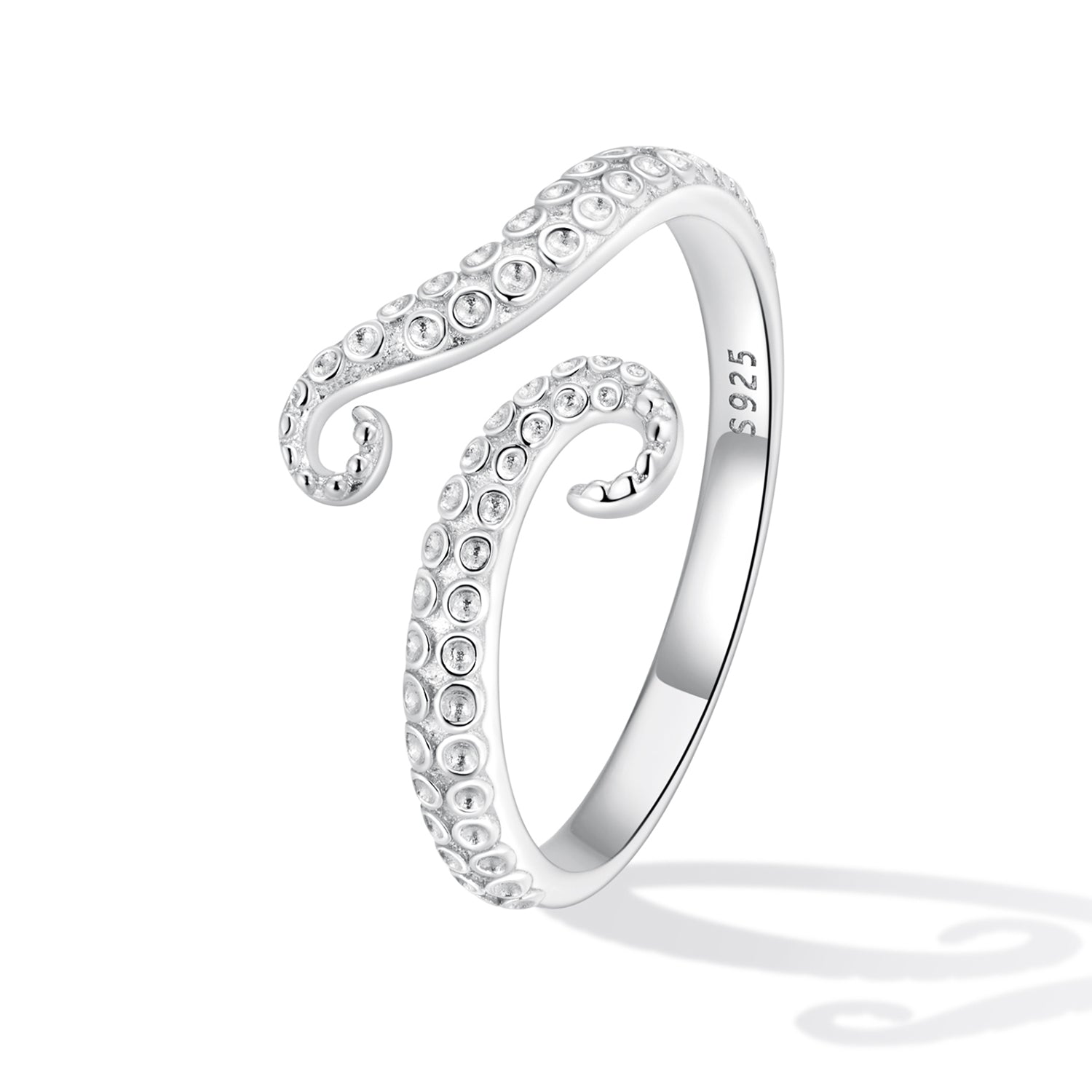 "Sylvory 925 Sterling Silver Tentacle Treasures Ring"