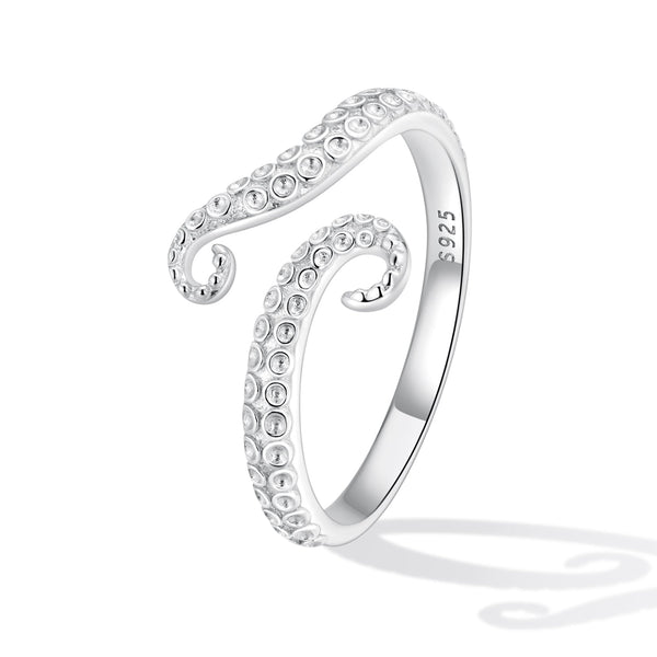 "Sylvory 925 Sterling Silver Tentacle Treasures Ring"