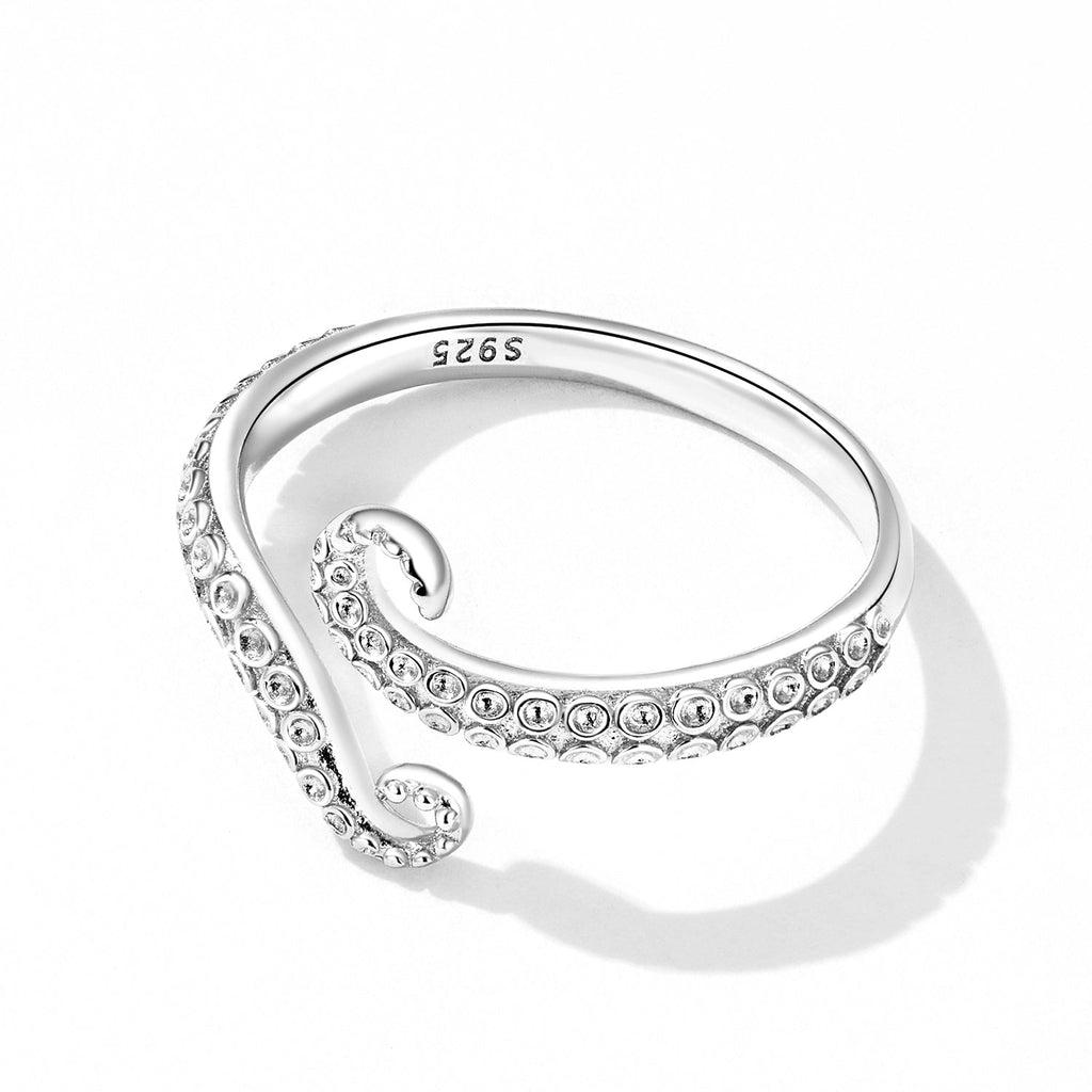 "Sylvory 925 Sterling Silver Tentacle Treasures Ring"
