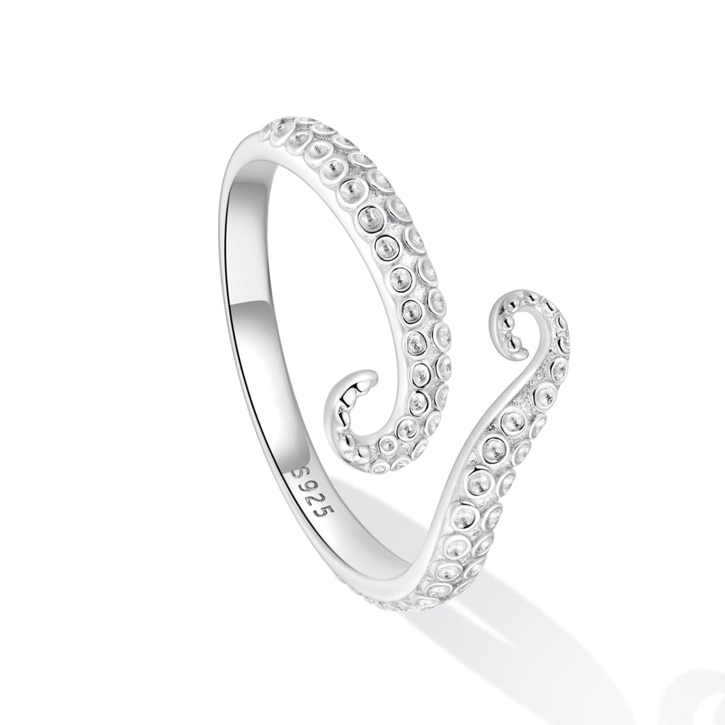 "Sylvory 925 Sterling Silver Tentacle Treasures Ring"