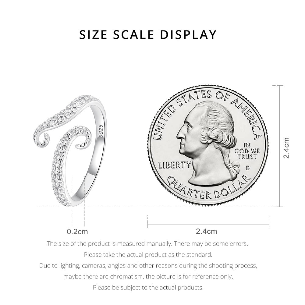 "Sylvory 925 Sterling Silver Tentacle Treasures Ring"