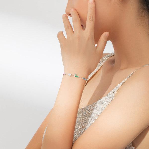 "Sylvory 925 Sterling Silver TetraFlex Bracelet"