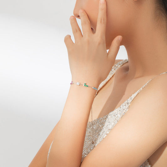 "Sylvory 925 Sterling Silver TetraFlex Bracelet"