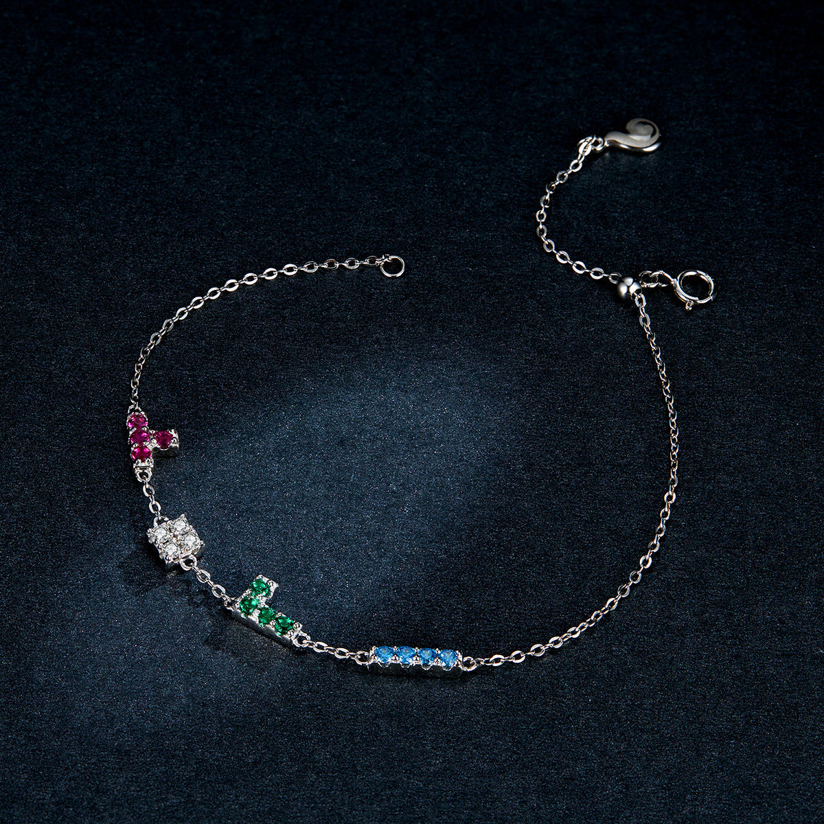 "Sylvory 925 Sterling Silver TetraFlex Bracelet"