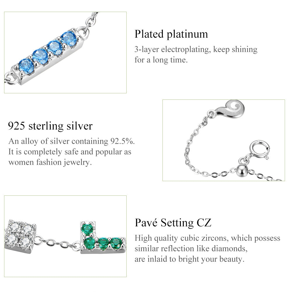 "Sylvory 925 Sterling Silver TetraFlex Bracelet"