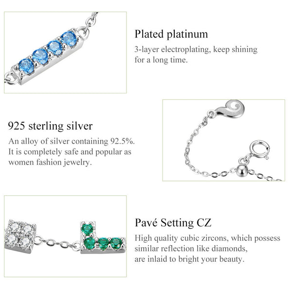 "Sylvory 925 Sterling Silver TetraFlex Bracelet"