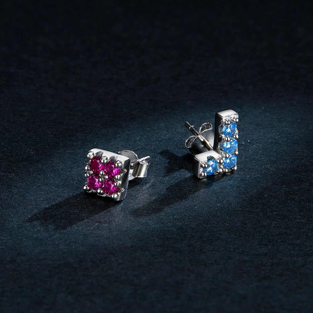 "Sylvory 925 Sterling Silver TetraFlex Studs"