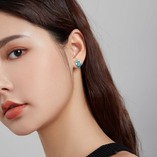 "Sylvory 925 Sterling Silver Tropicana Treasures Studs"