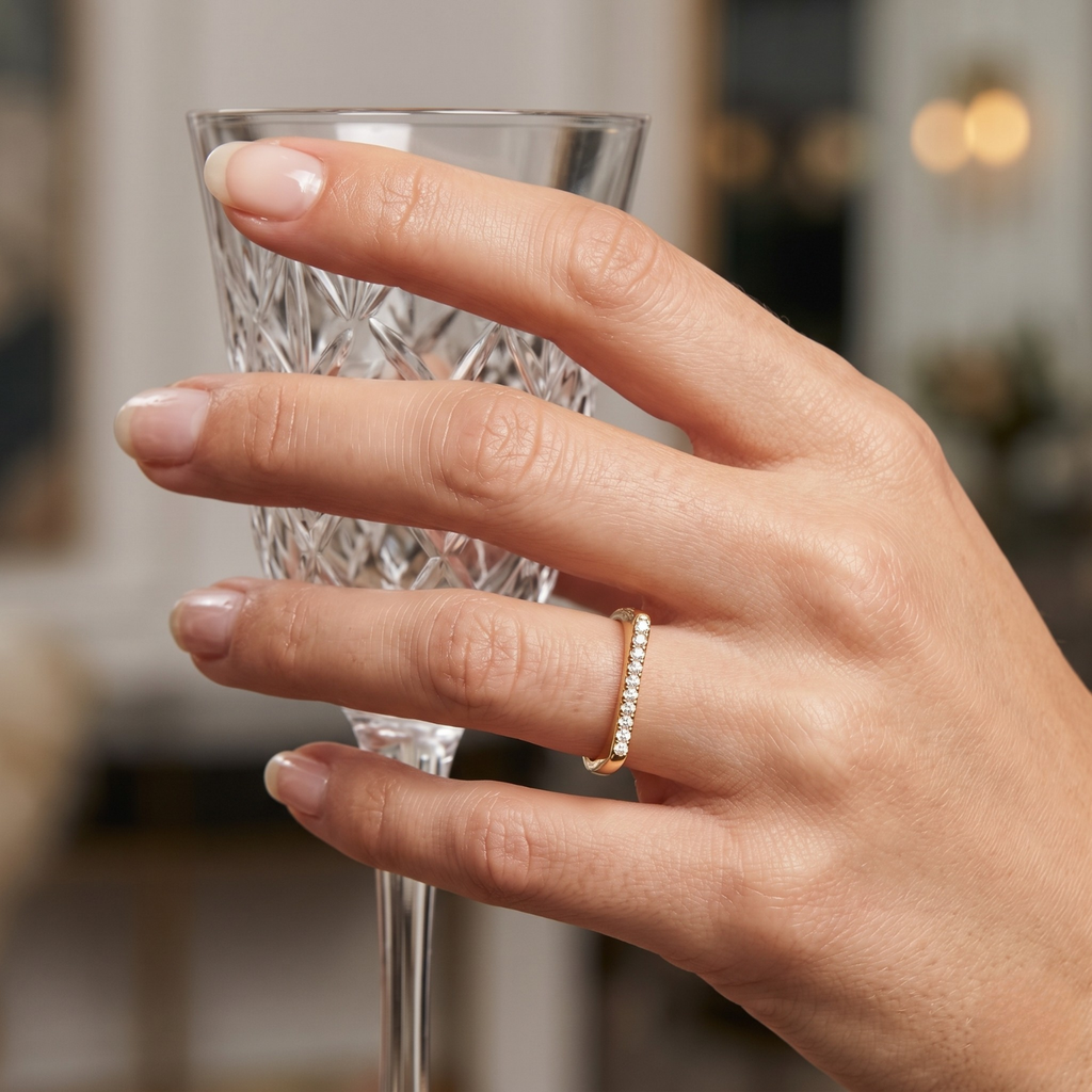 Silver Celeste Pavé Ring