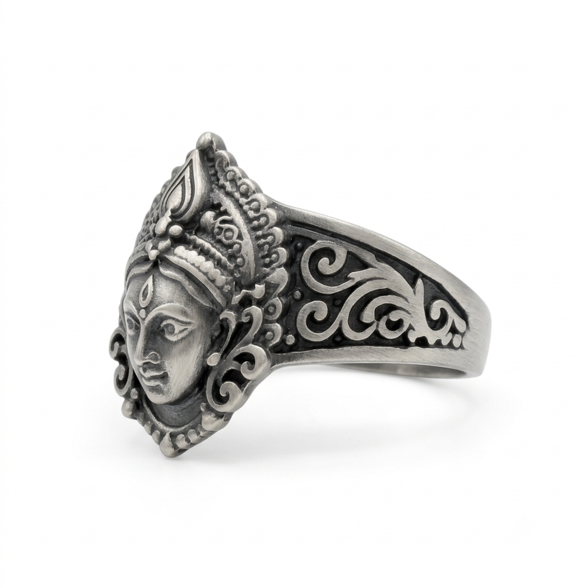 Silver Maa Durga Mahashakti Ring