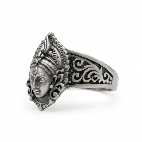 Silver Maa Durga Mahashakti Ring