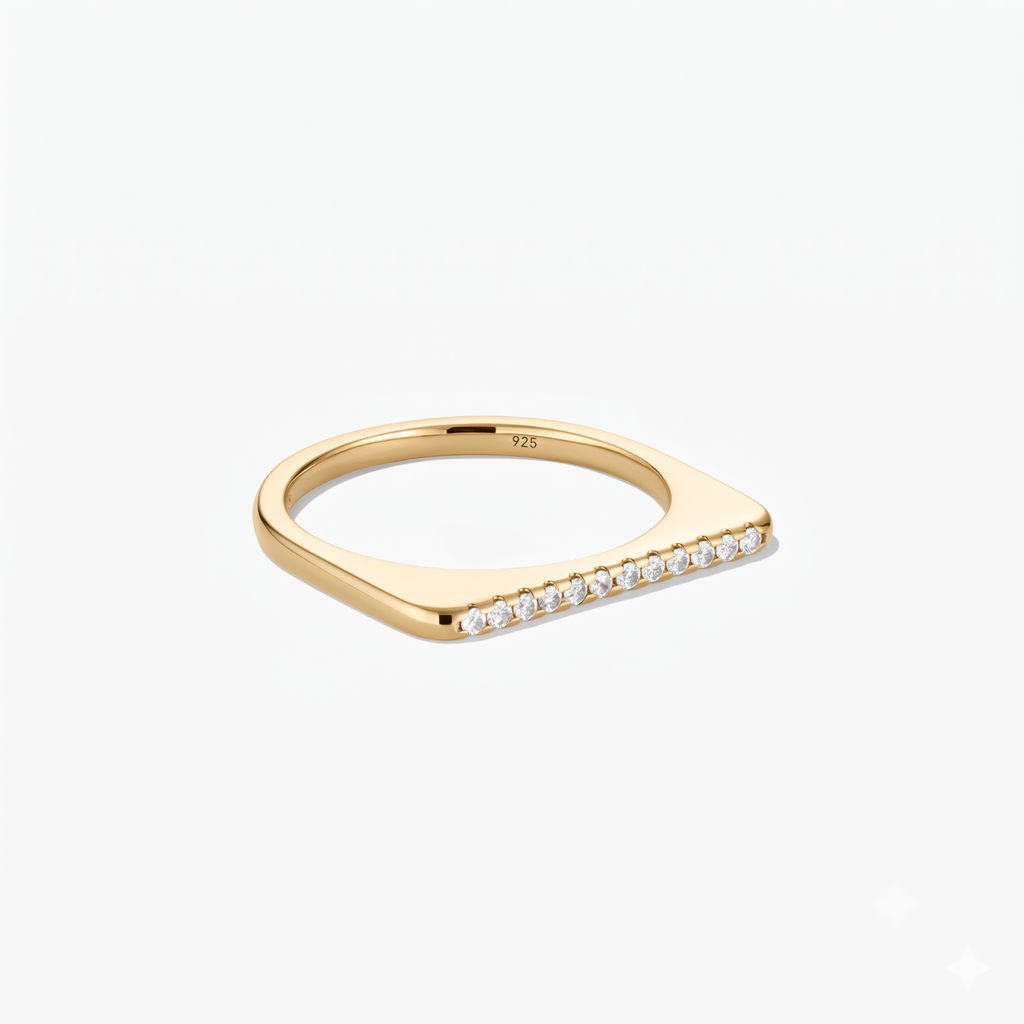 Silver Celeste Pavé Ring