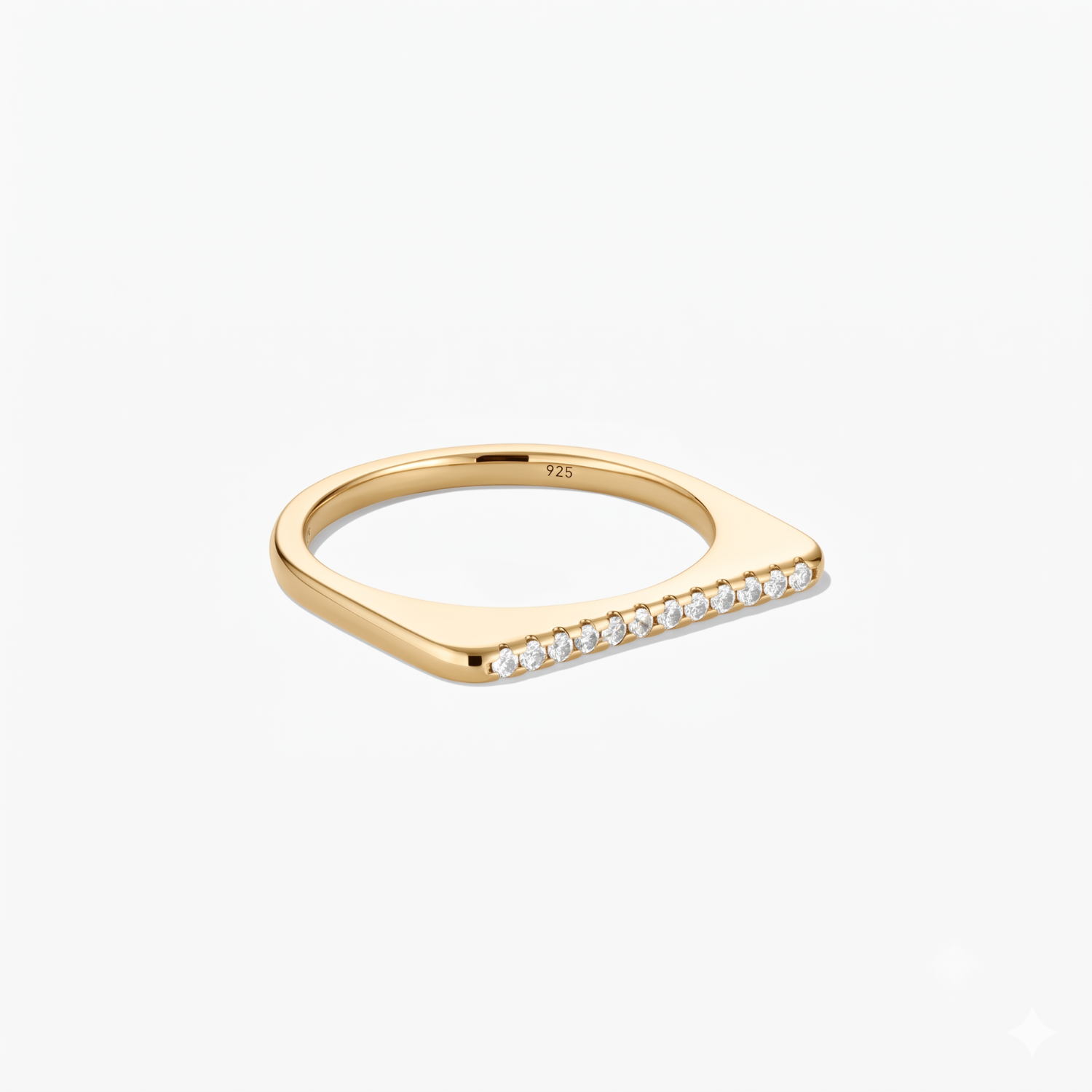 Silver Celeste Pavé Ring