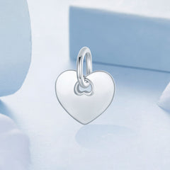 Sylvory 925 Sterling Silver Customized Heart Charm