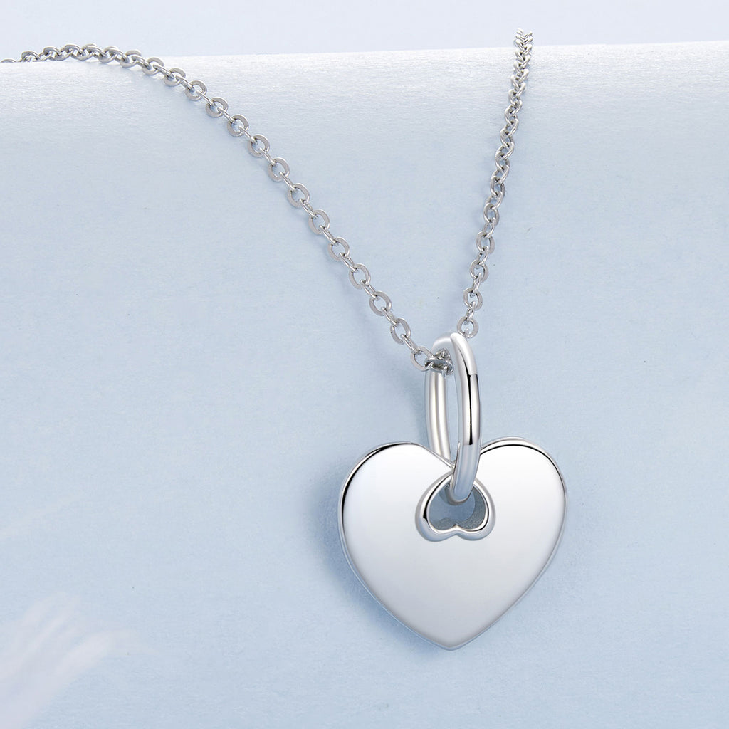 Silver Customized Heart Charm