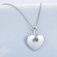 Sylvory 925 Sterling Silver Customized Heart Charm