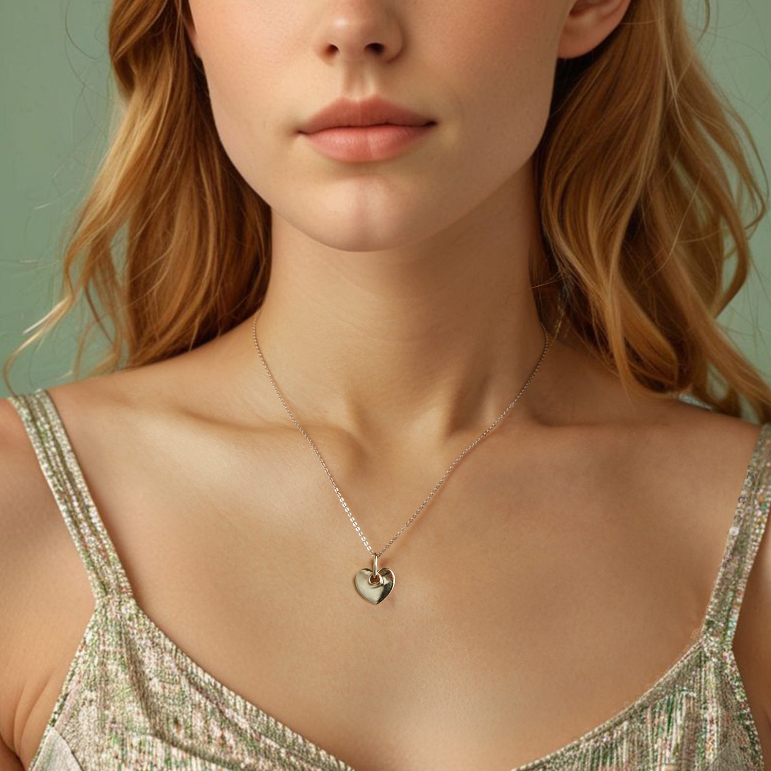 Silver Customized Heart Charm