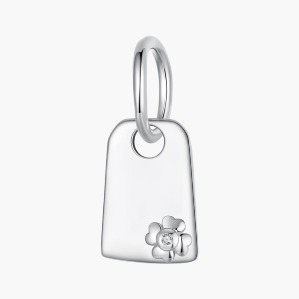 Silver Customized Board Charm in 925 Sterling Silver by Sylvory