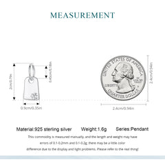 Sylvory 925 Sterling Silver Customized Board Charm