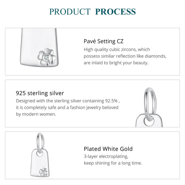 Silver Customized Board Charm