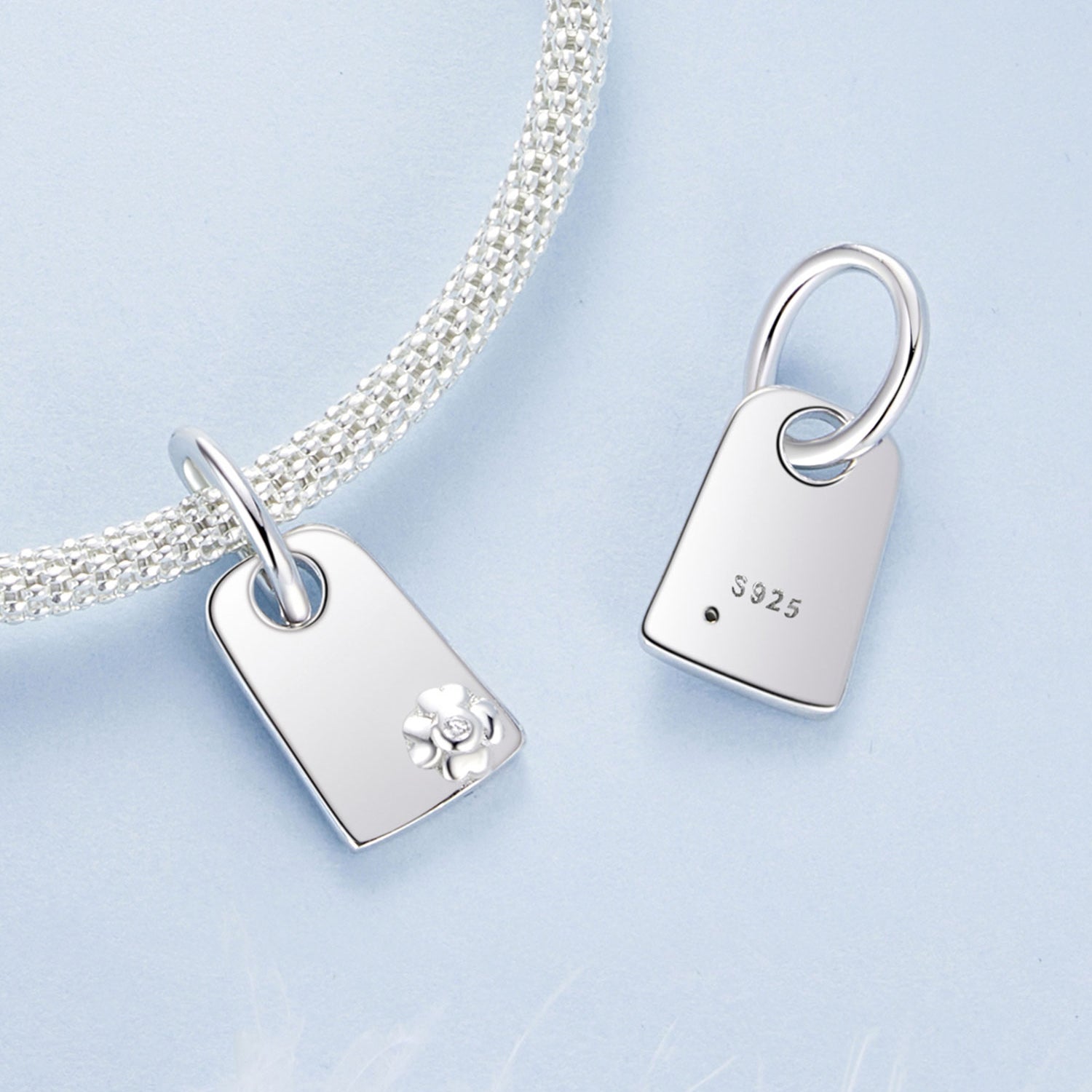 Sylvory 925 Sterling Silver Customized Board Charm