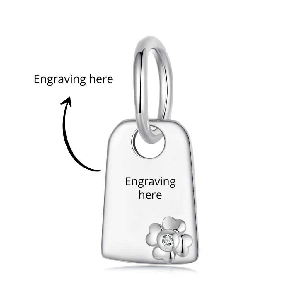 Silver Customized Board Charm