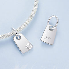 Sylvory 925 Sterling Silver Customized Board Charm