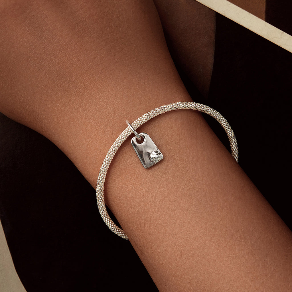 Silver Customized Board Charm
