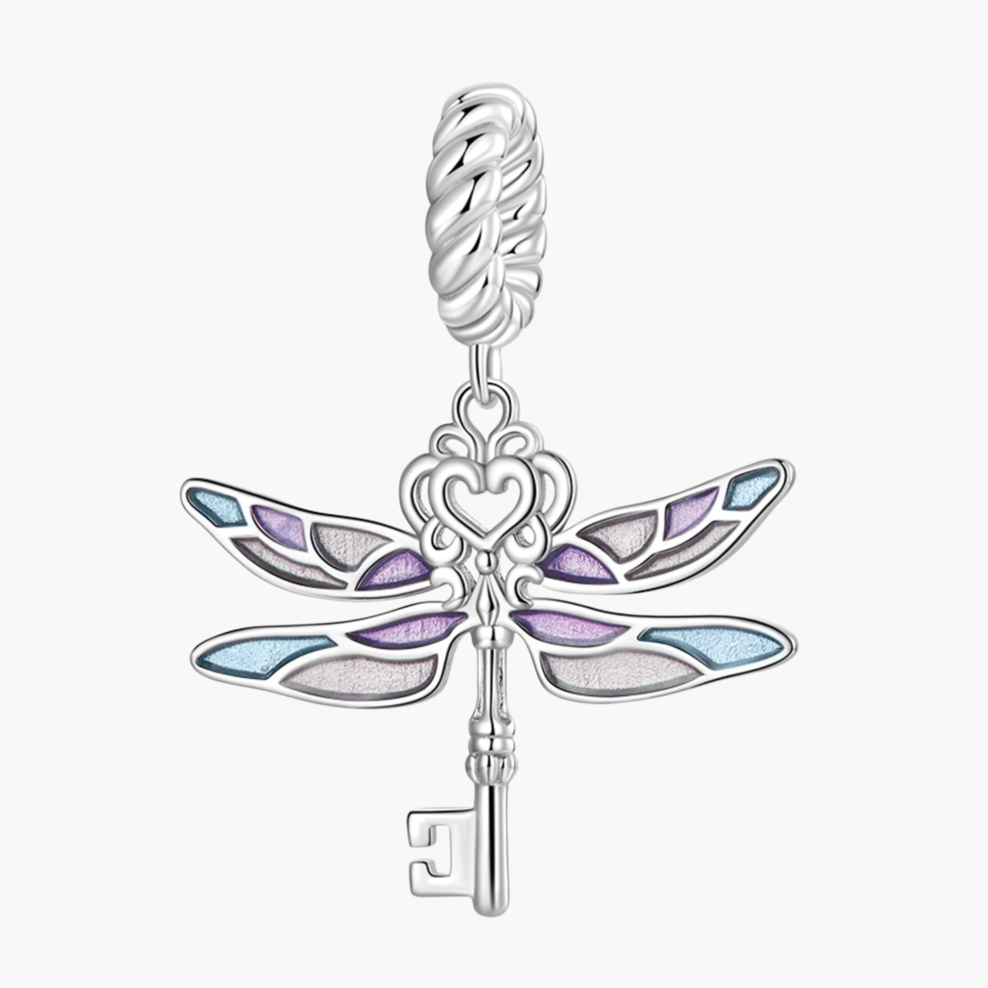 Silver Celestial Key Charm