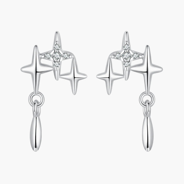 Silver Twilight Sparkle Earring in 925 Sterling Silver by Sylvory