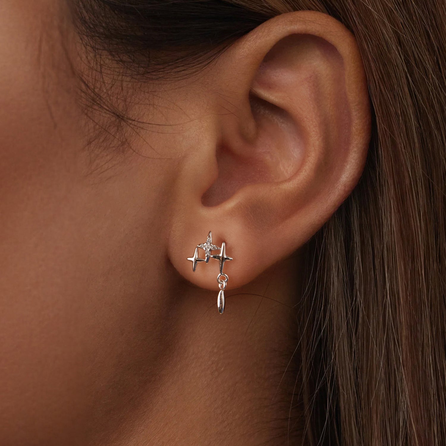 Silver Twilight Sparkle Earring